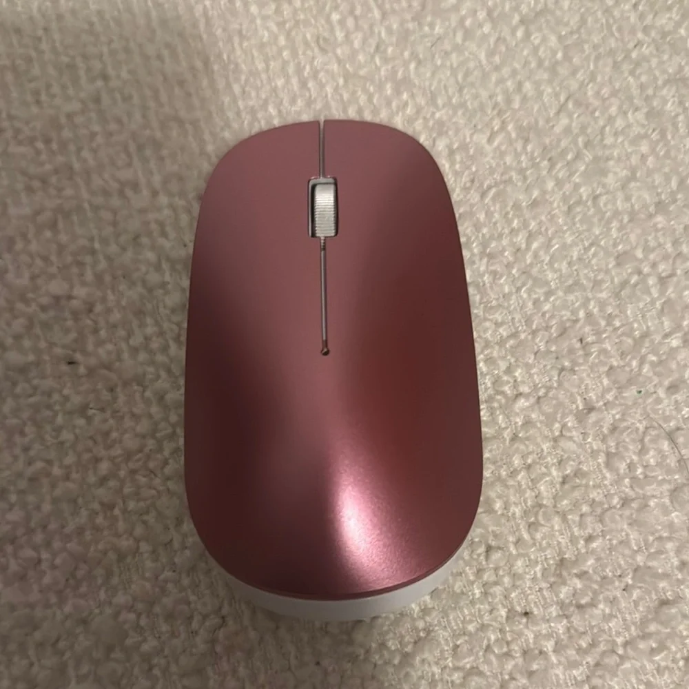 Pink Wireless Keyboard and Mouse Set